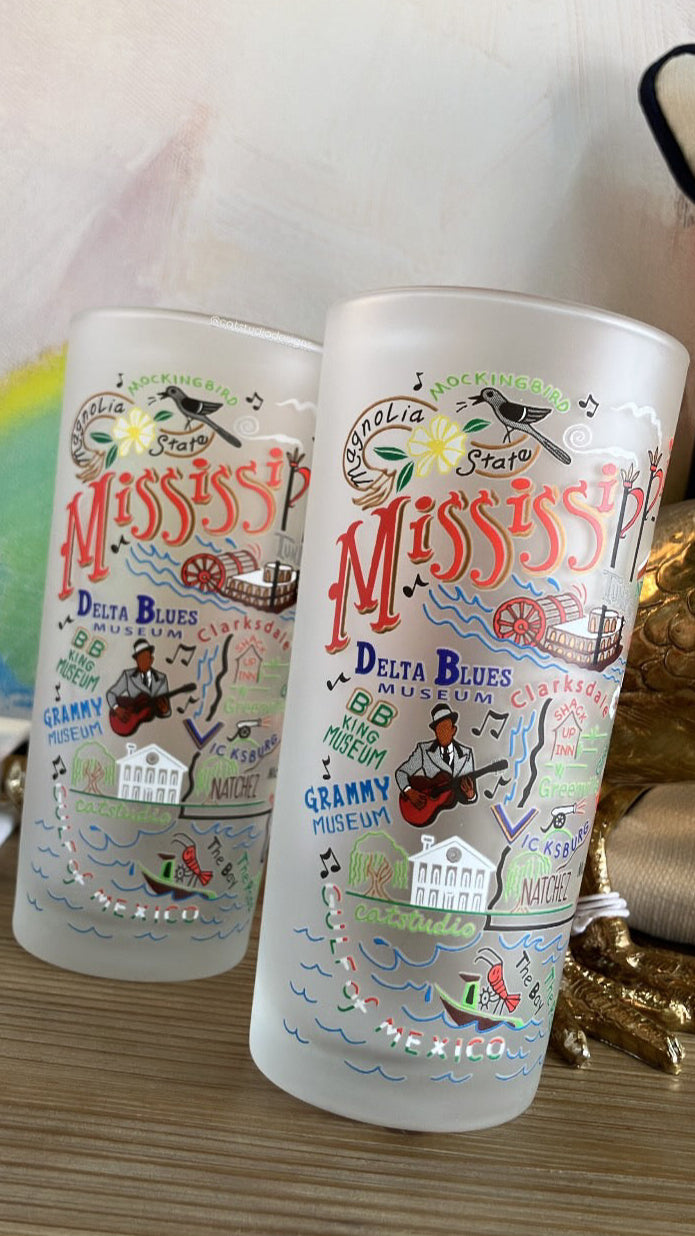 Mississippi Drinking Glass