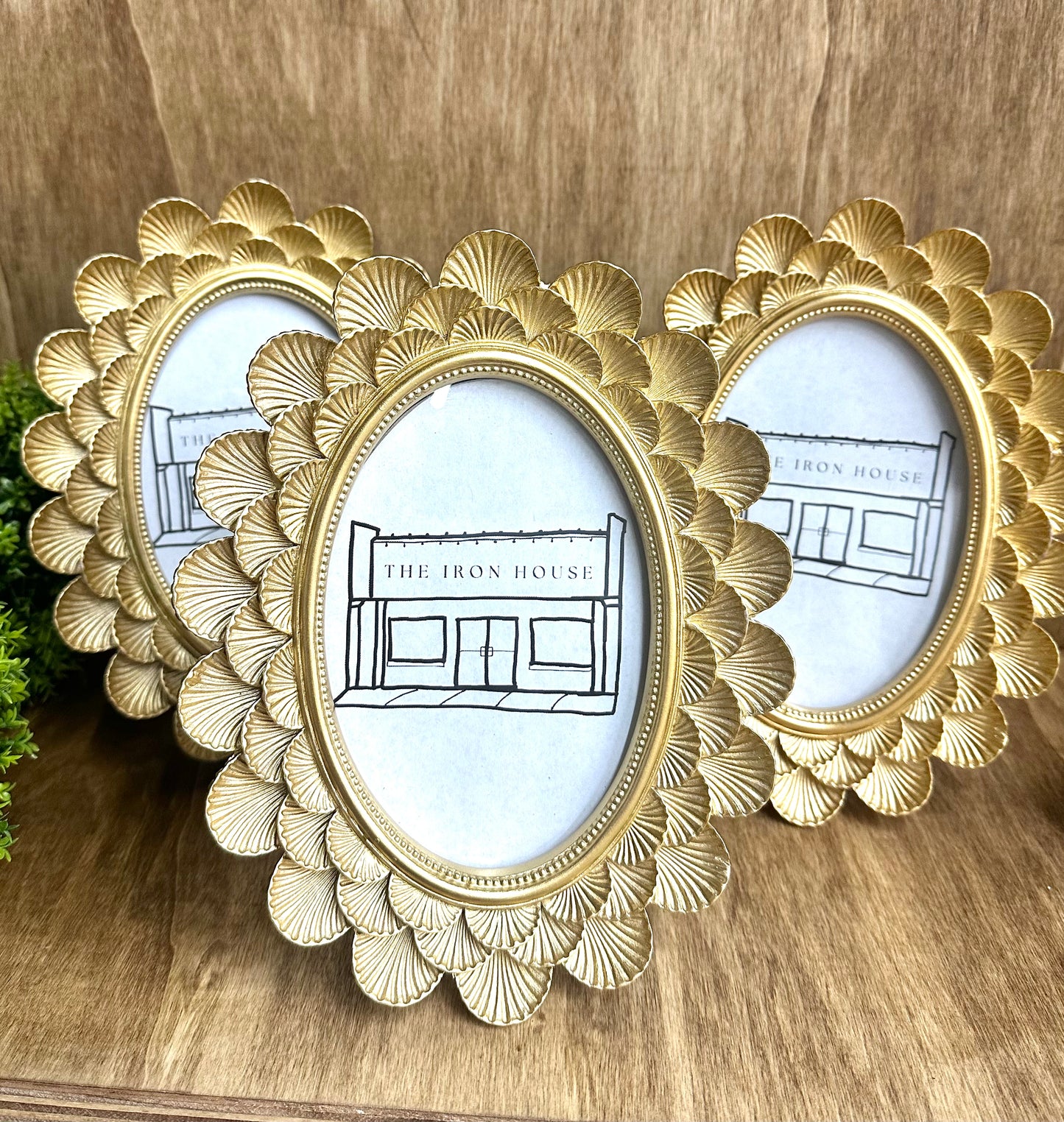 Oval Scalloped Frame