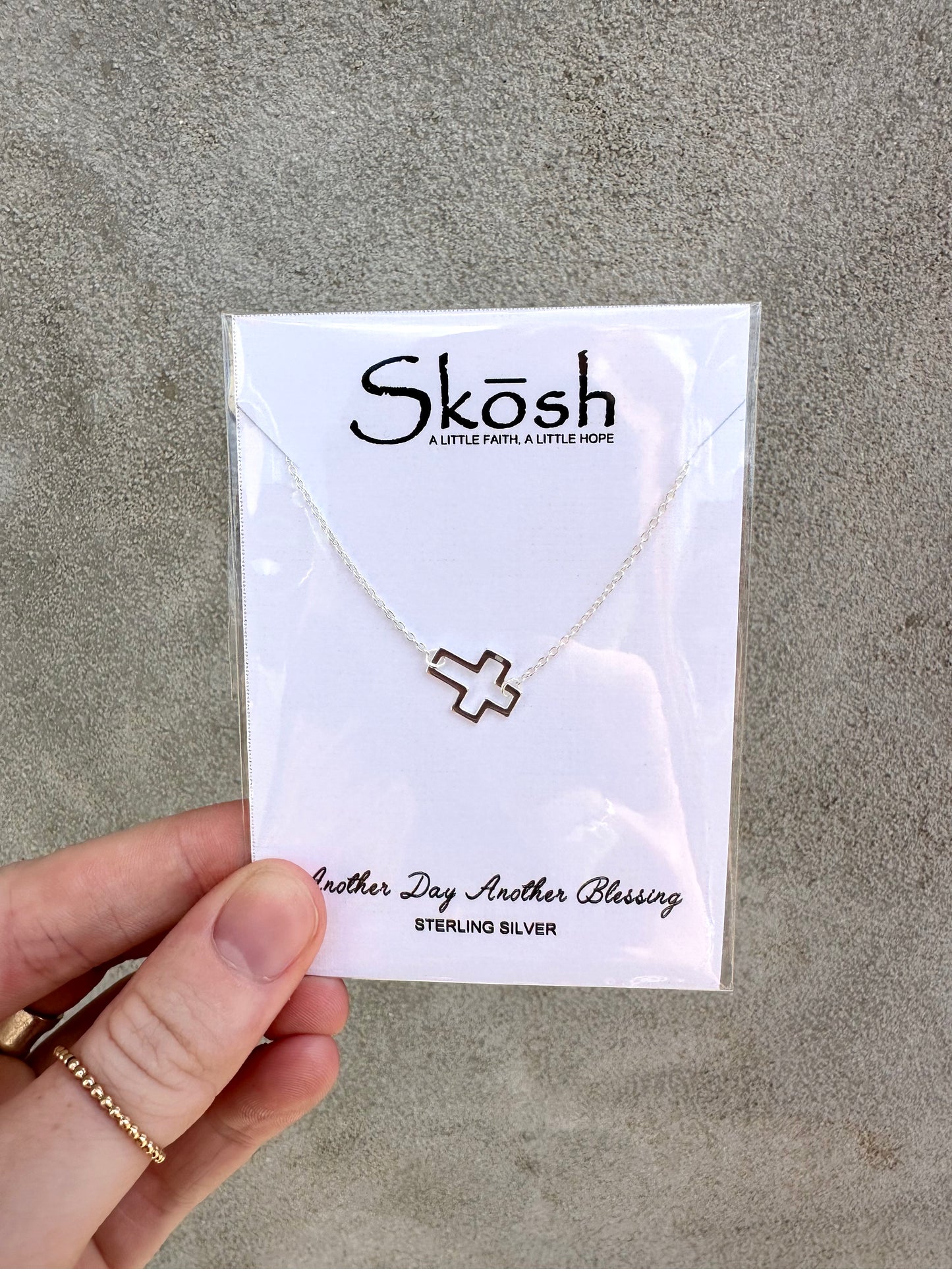 Open Cross Necklace