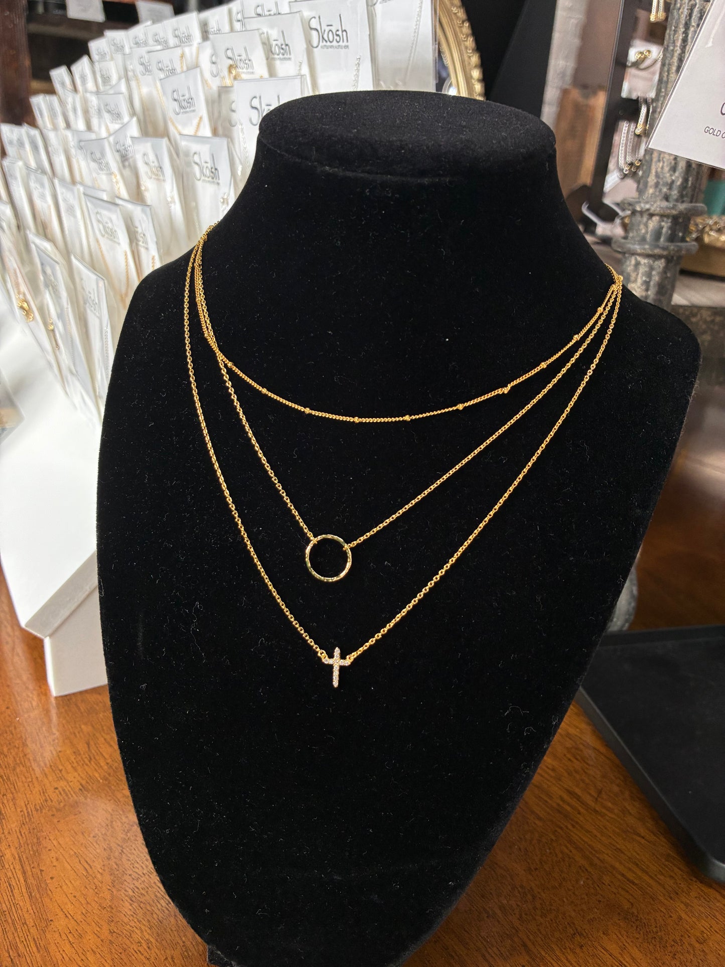 Gold Satellite Necklace