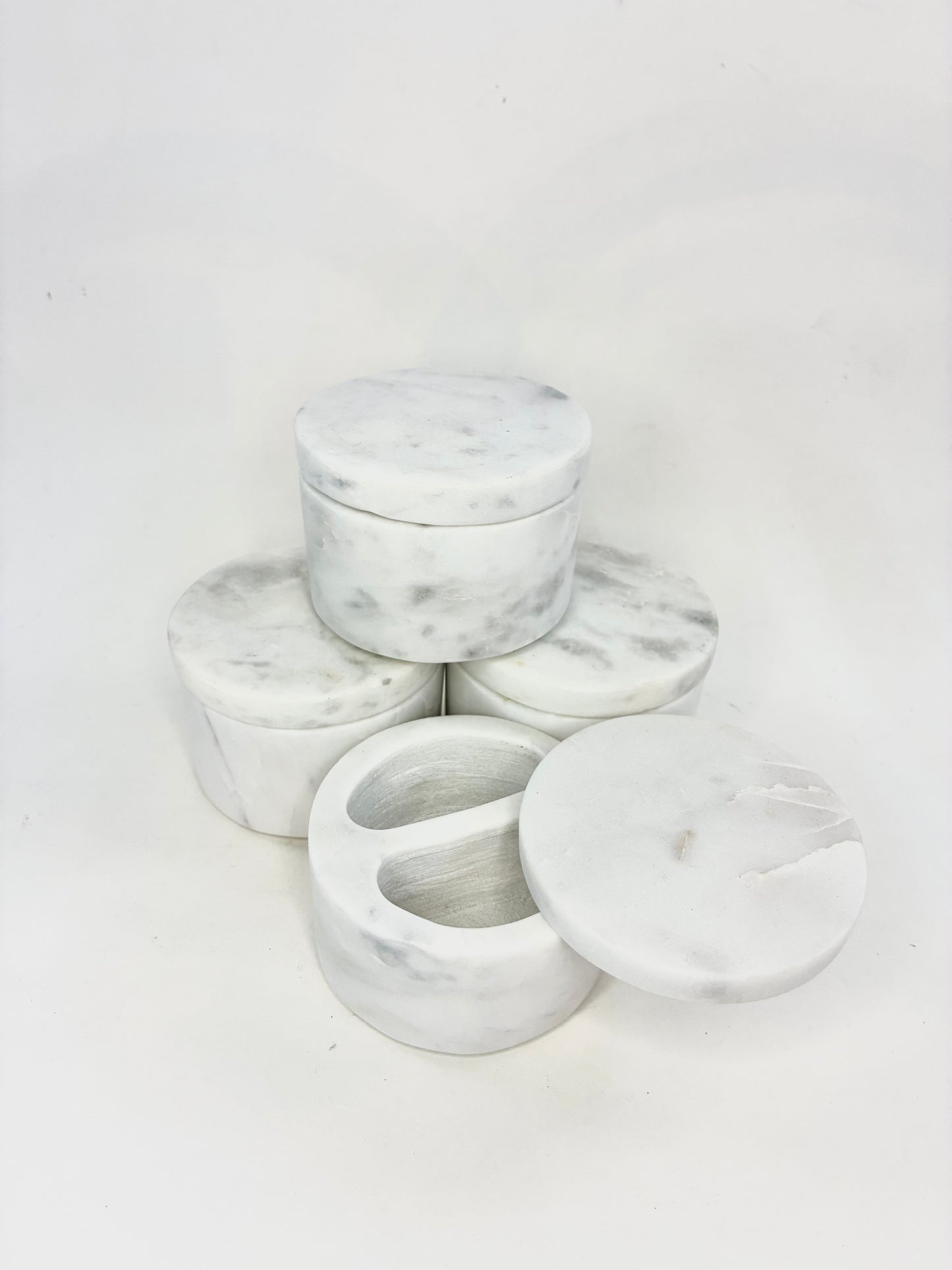 Marble Salt/ Pepper Swivel Dish