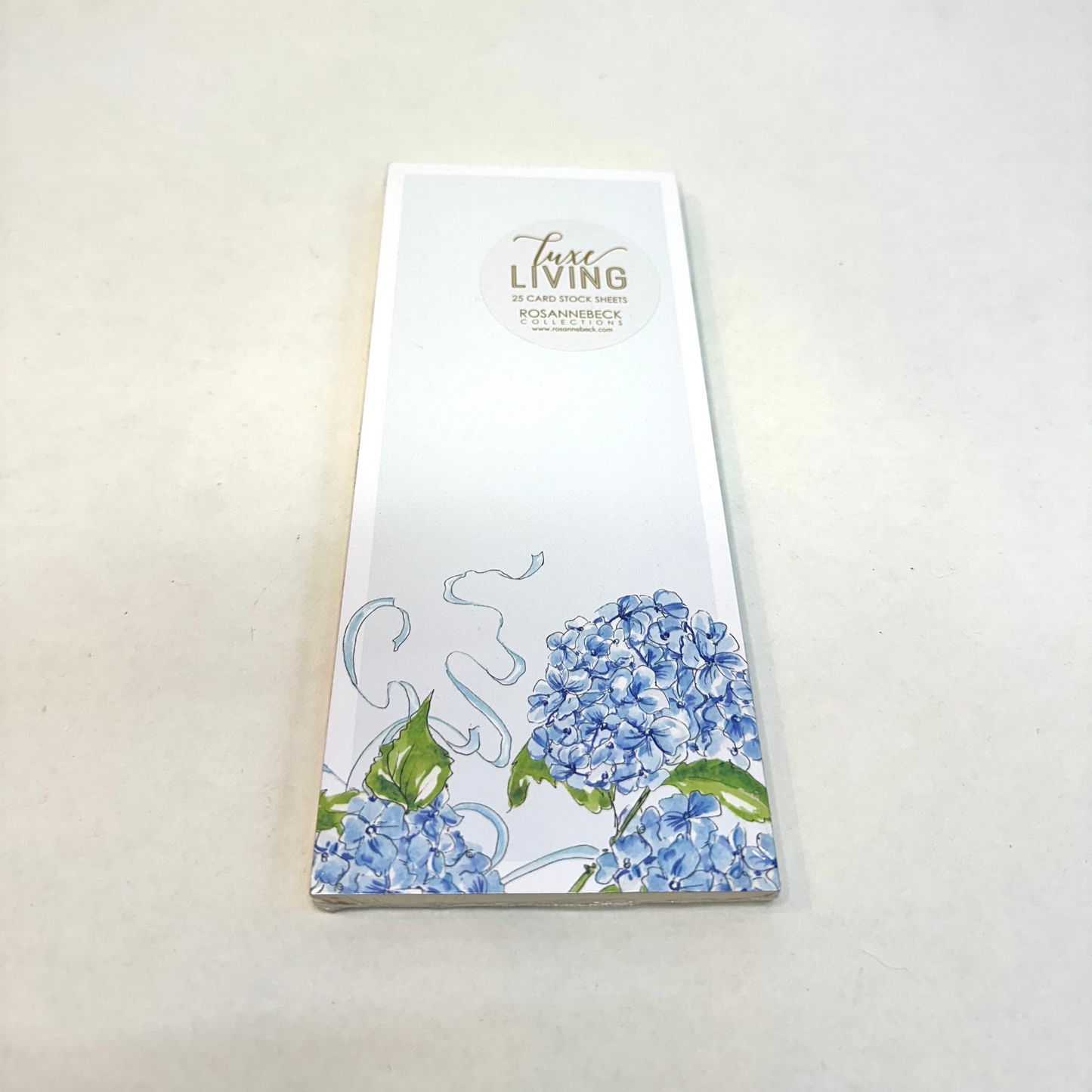 Garden Party Blue Hydrangeas Luxe Skinny Pad