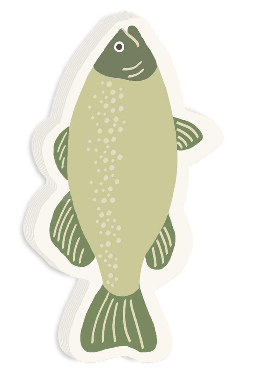 Fish Die Cut Notepad