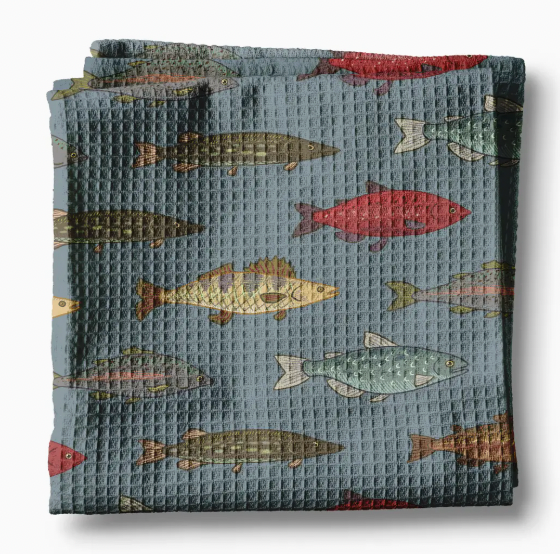 Blue Fish Towel