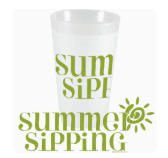 Summer Sipping Styrofoam Cups