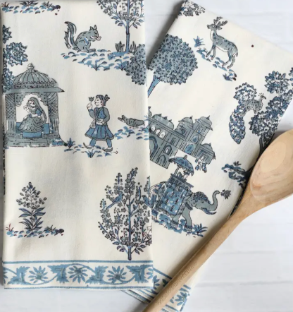 Raj Blue Kitchen Towels