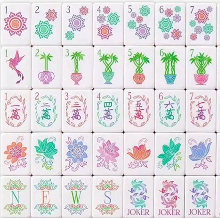 Strawberry Pearl Mahjong Tiles