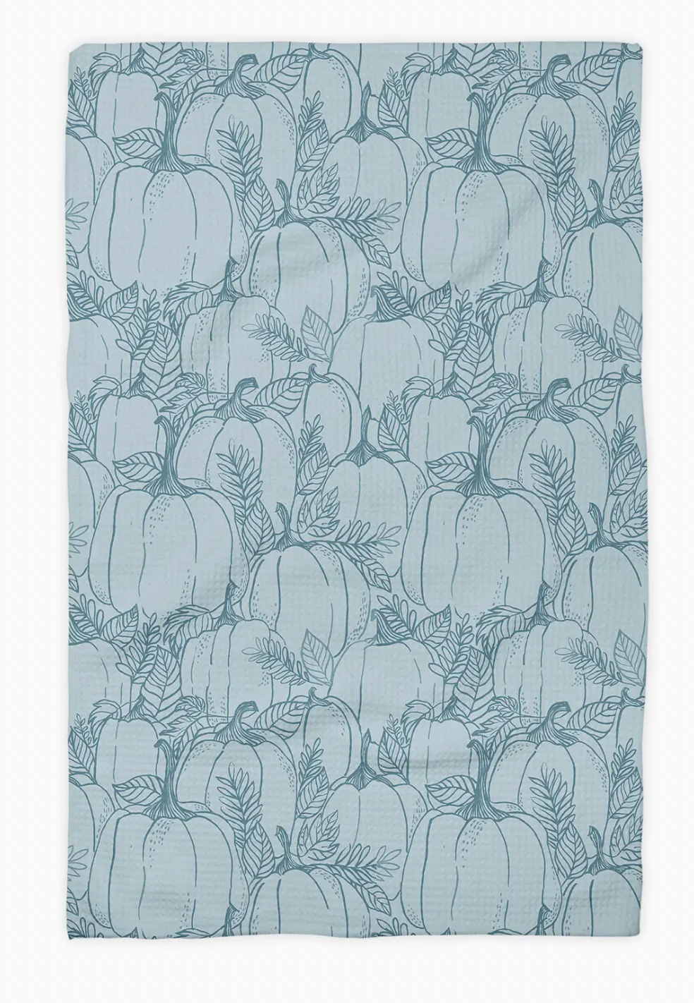 Blue Pumpkin Waffle Towel