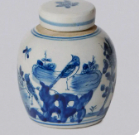 Blue & White Porcelain Mini Round Jar