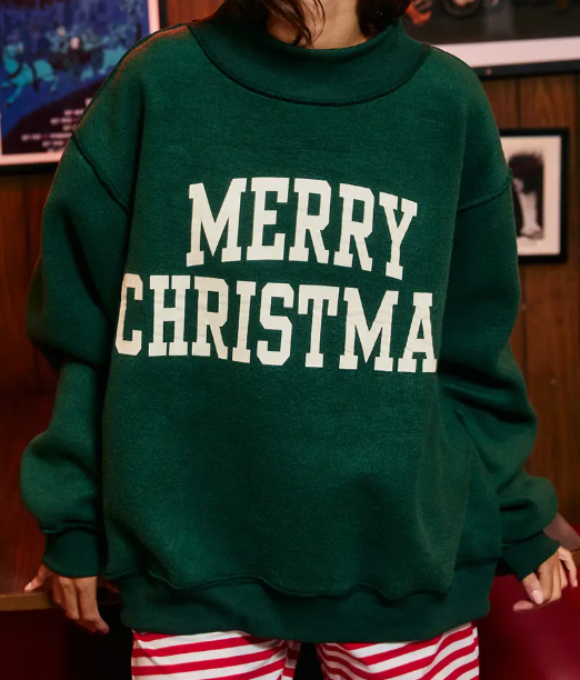 Deck the Halls Reversible Mockneck