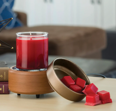Pewter Walnut 2 in 1 Candlewarmer