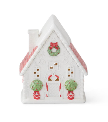 Glittered LED Christmas House
