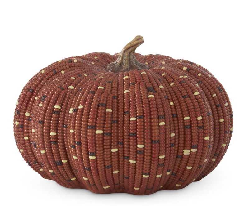 Corn Resin Pumpkin 7.25"