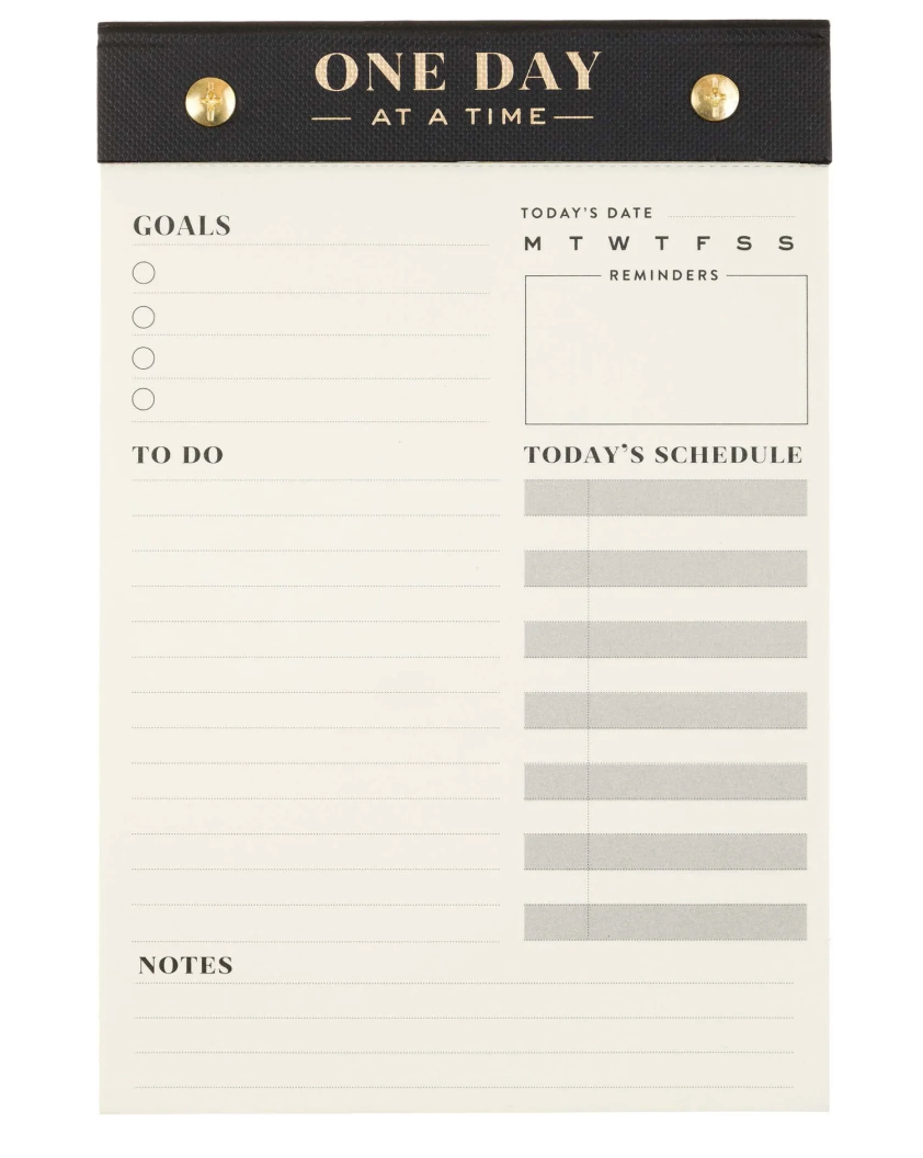 One Day at a Time Undated Planner Pad