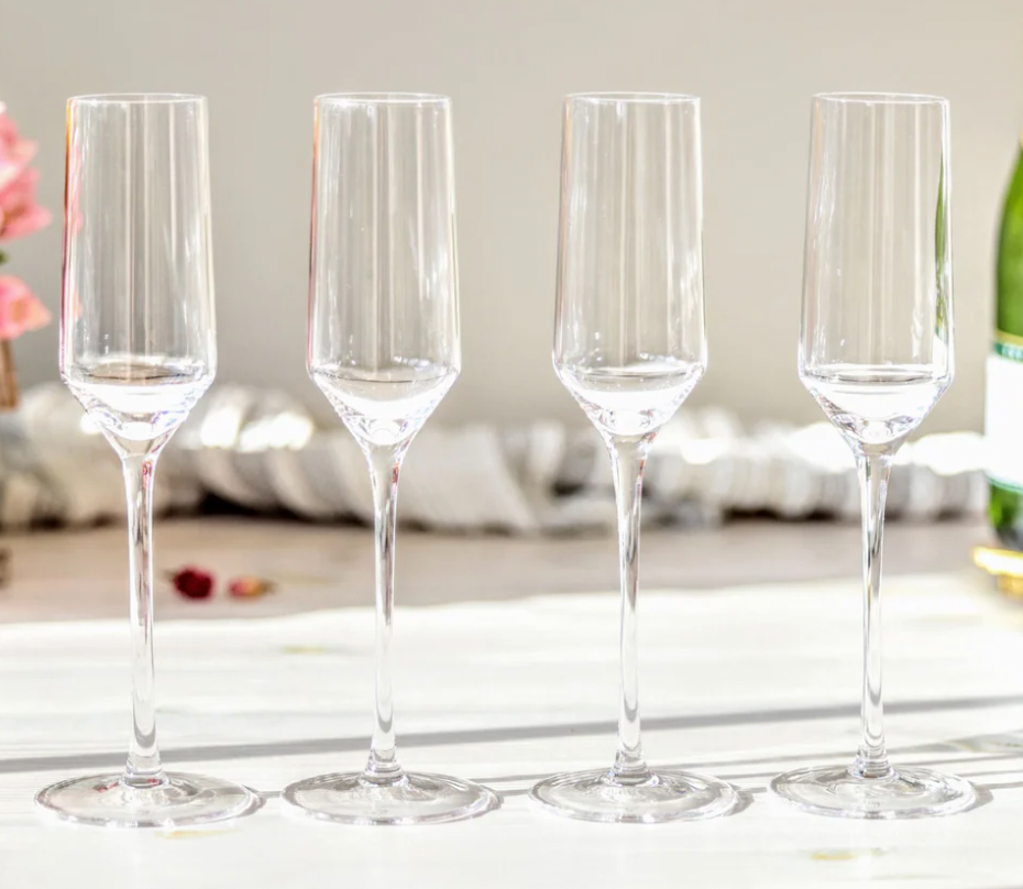 Cascada Champagne Flutes (Set of 4)