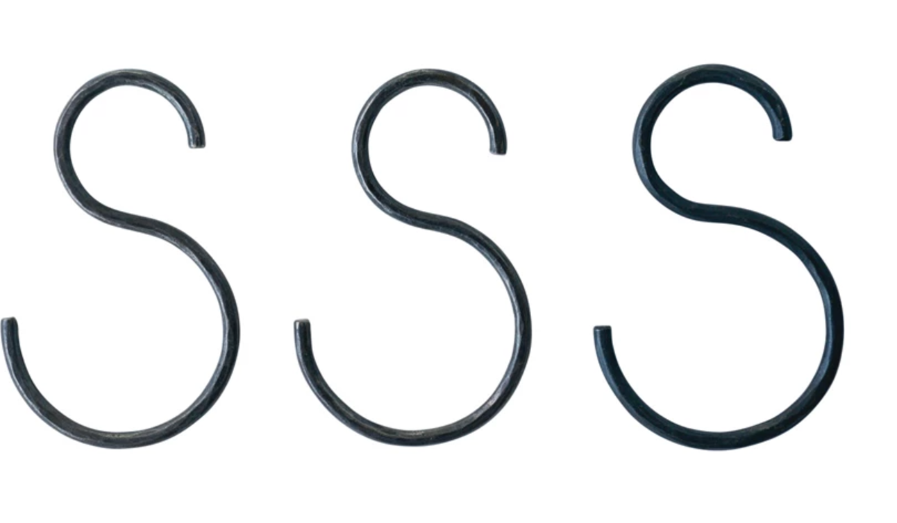 Hand Forged S Iron Hook