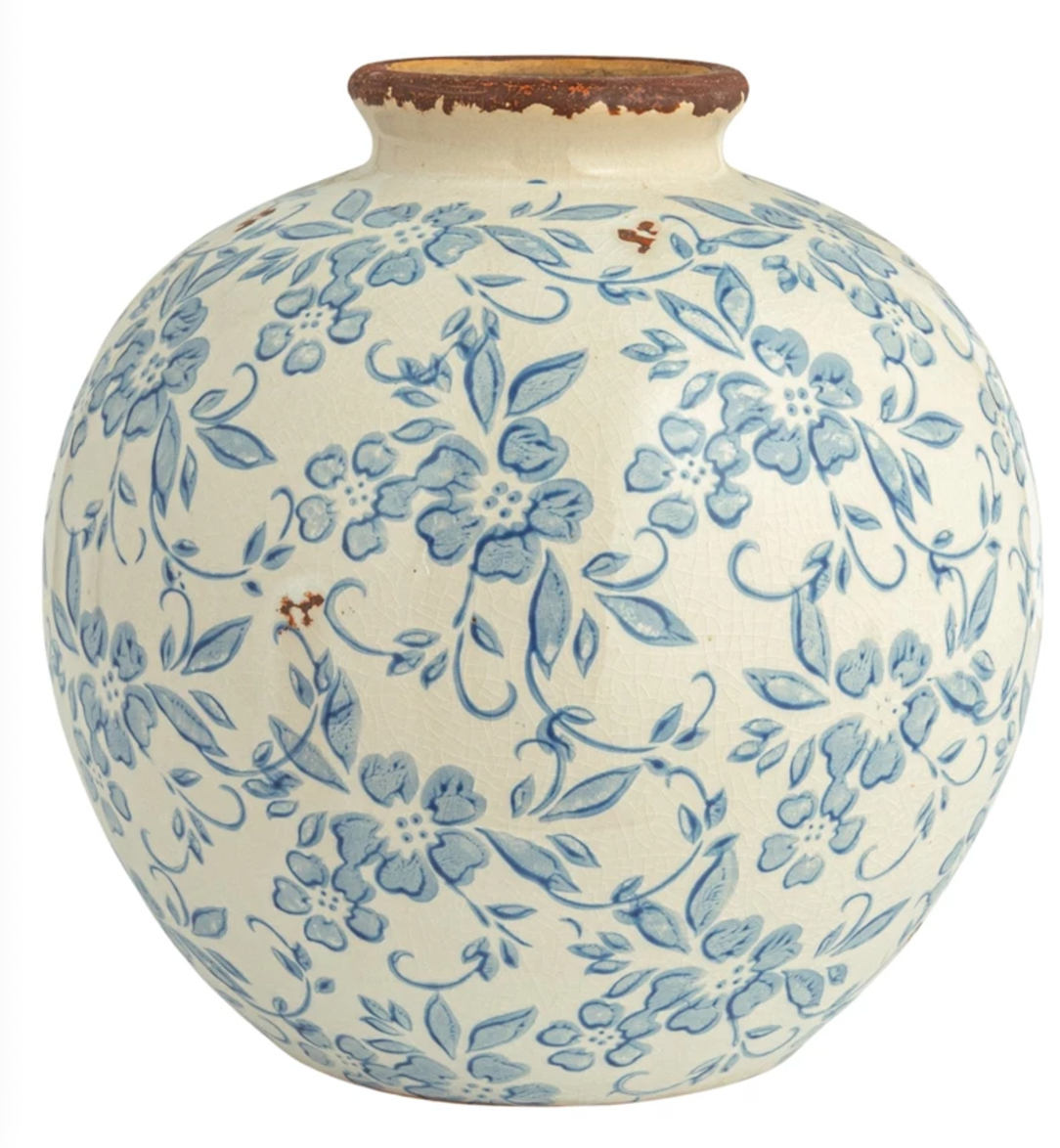 Terracotta Patterned Vase