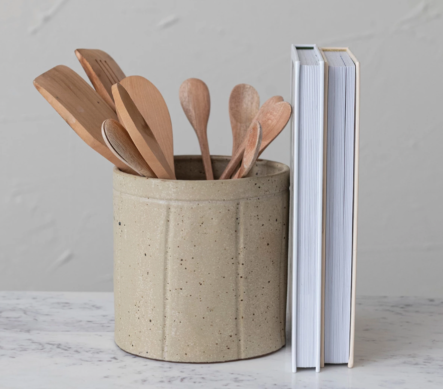 Decorative Stoneware Crock