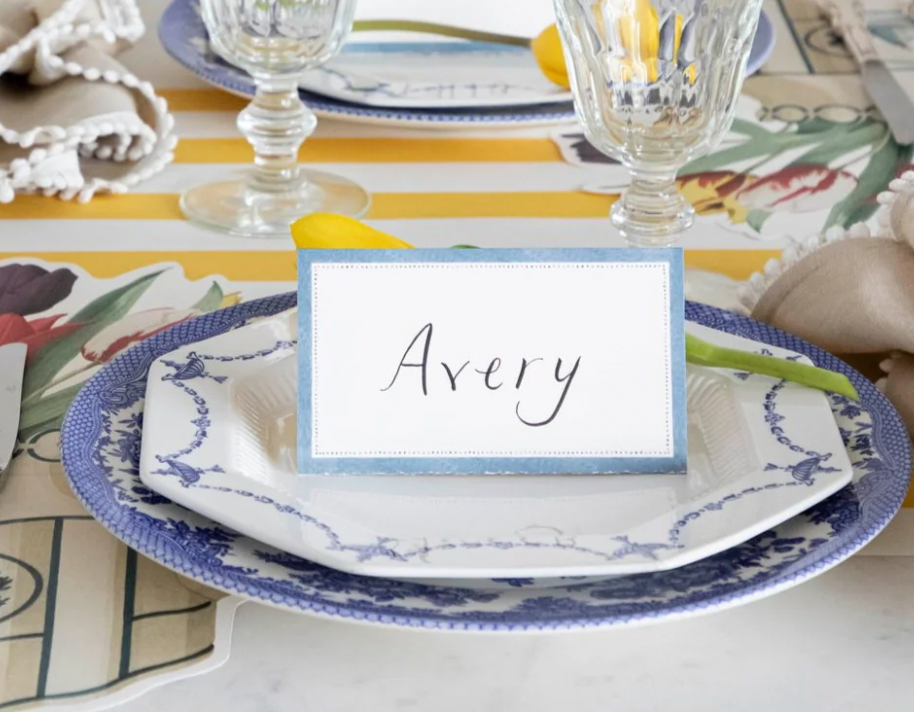 Cornflower Blue Place Card