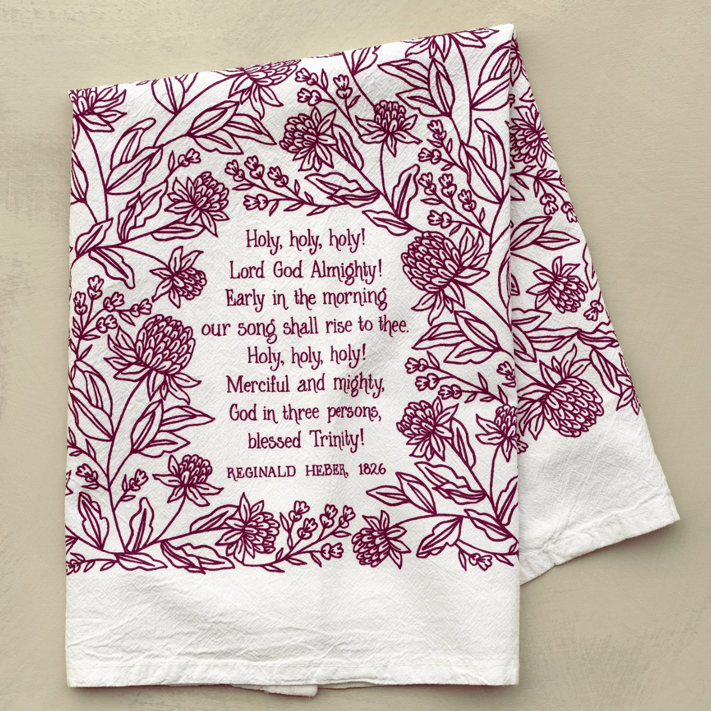 Holy, Holy, Holy! Hymn Tea Towel
