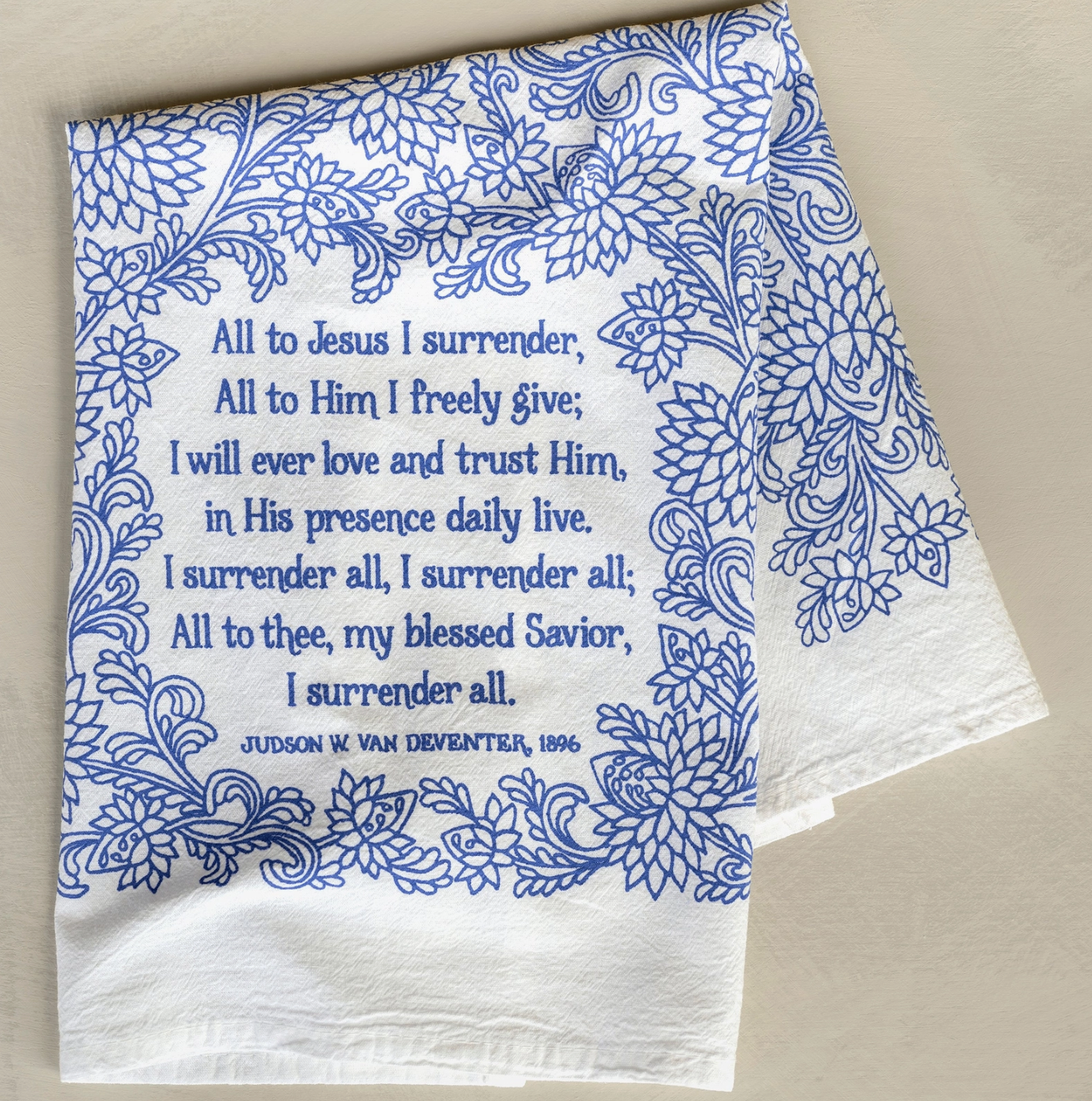 I Surrender All Tea Towel