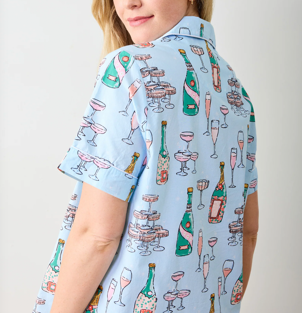 Champagne Tower-Short PJ Set