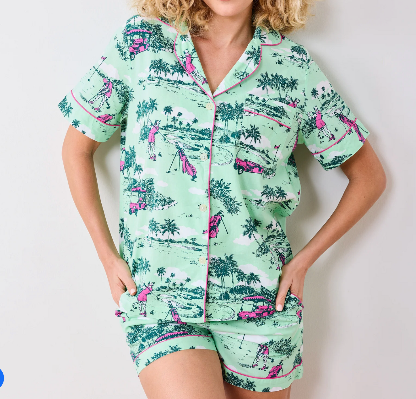 Golf Toile - Short PJ Set