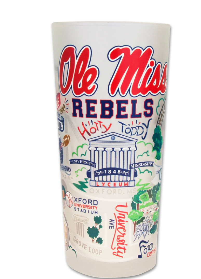 Ole Miss Drinking Glass