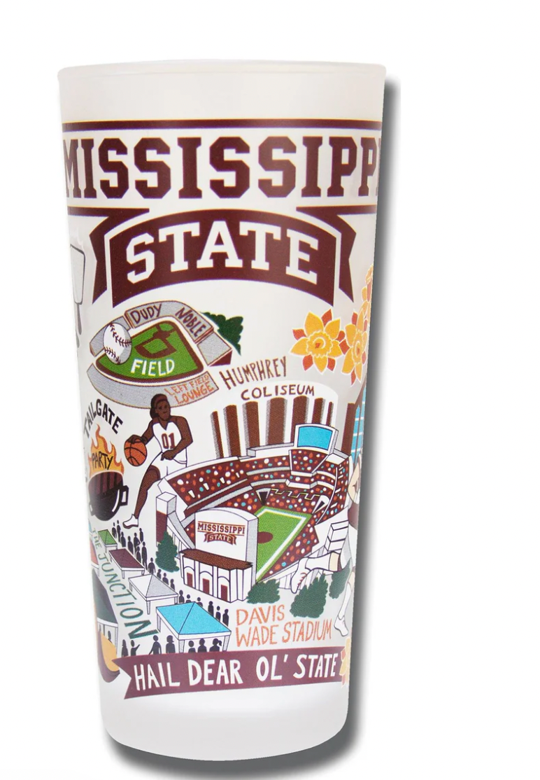Mississippi State Drinking Glass