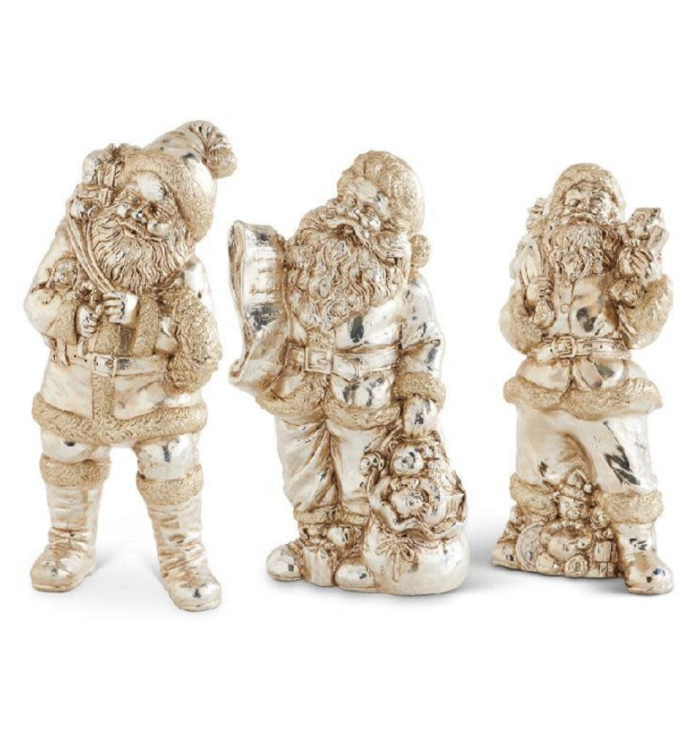 10" Vintage Santa Figurines