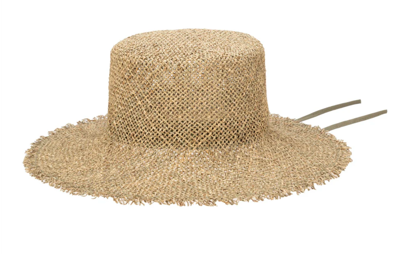 Easy Going - Seagrass Bucket Hat with Raw Edge