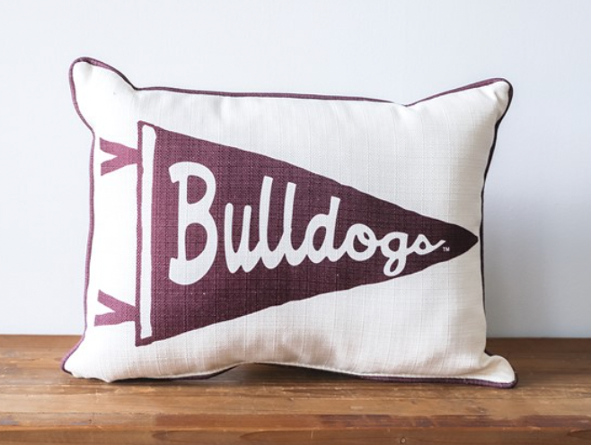 Bulldogs Pennant Pillow