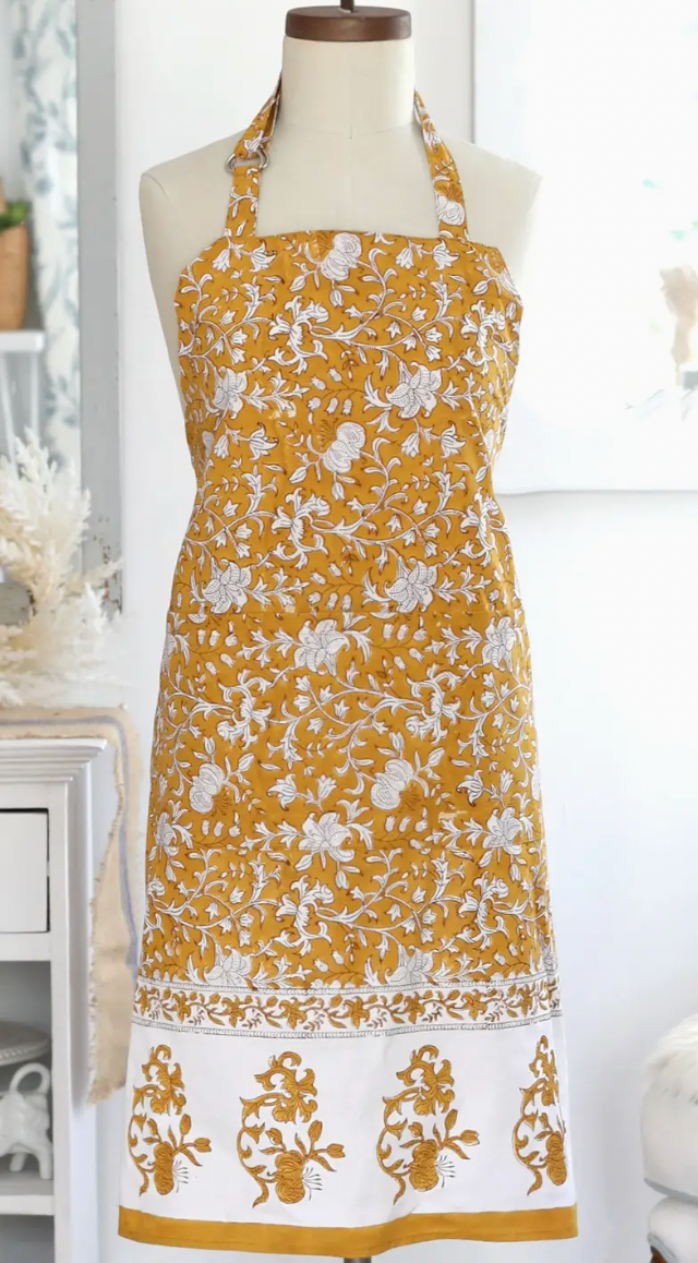 Block Printed Aprons