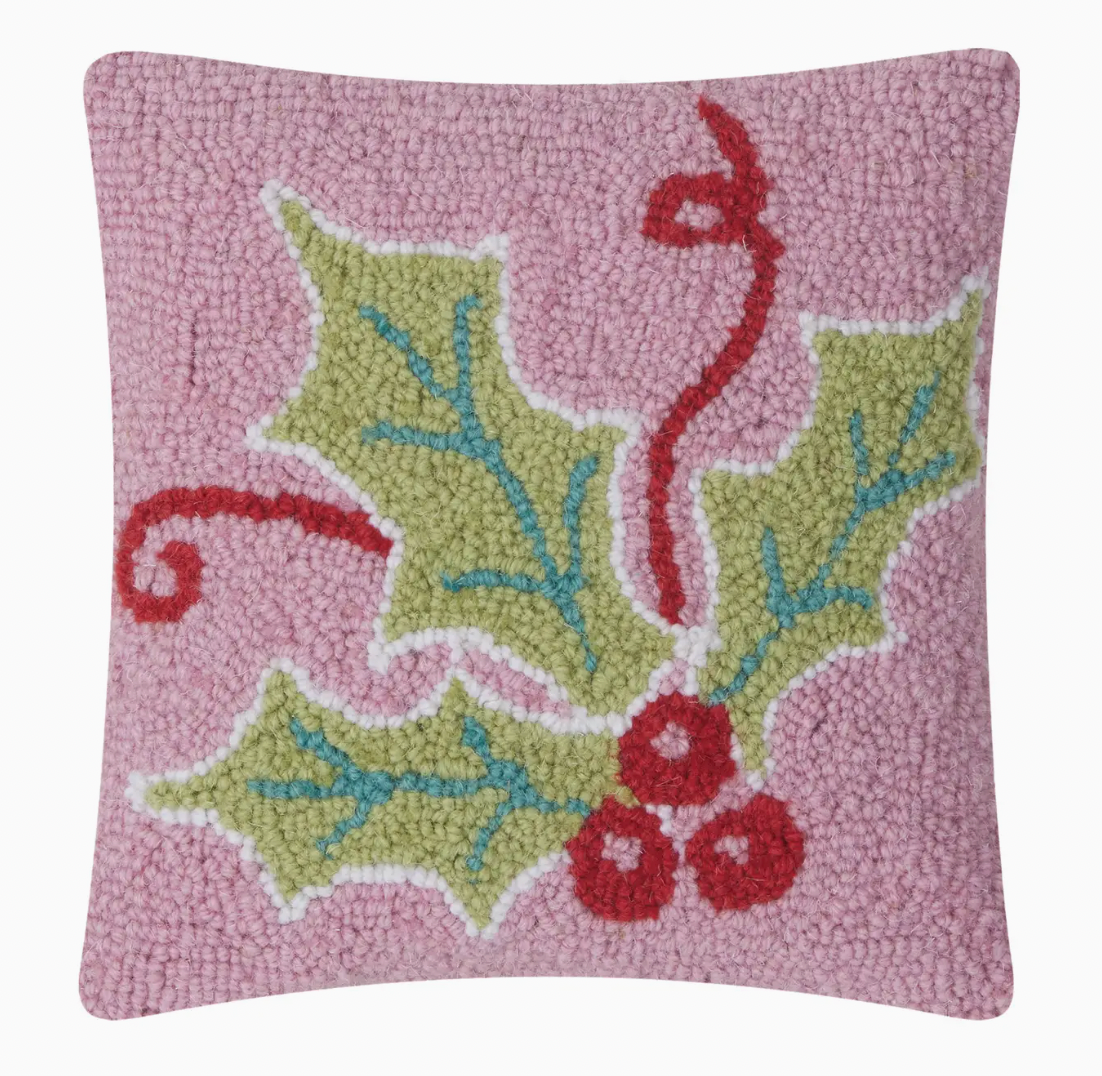Multi Color Holly Hook Pillow