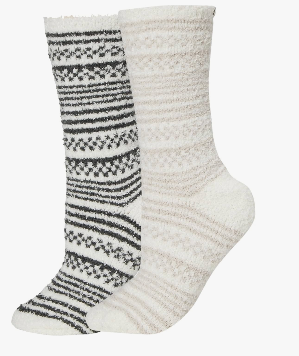 CozyChic Checkered Stripe Sock