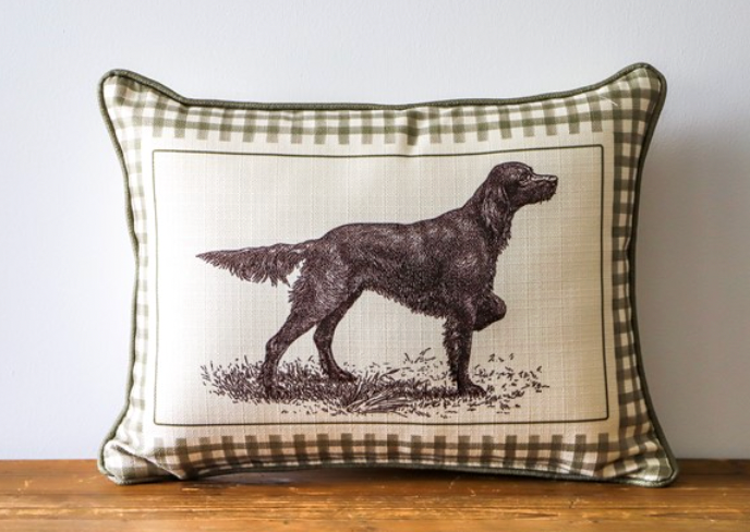 Euro Setter Illustration Pillow
