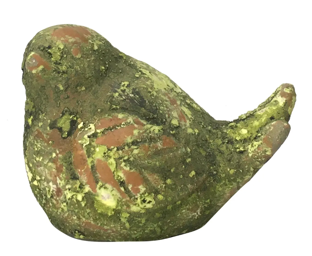 Little Mossy Cement Bird