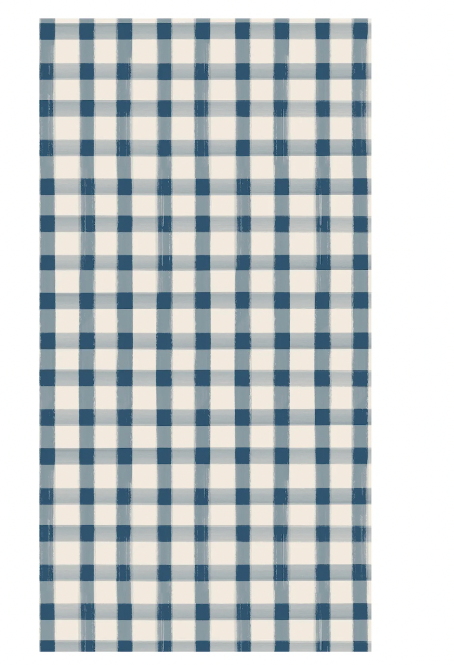 Navy Painted Check Guest Napkins