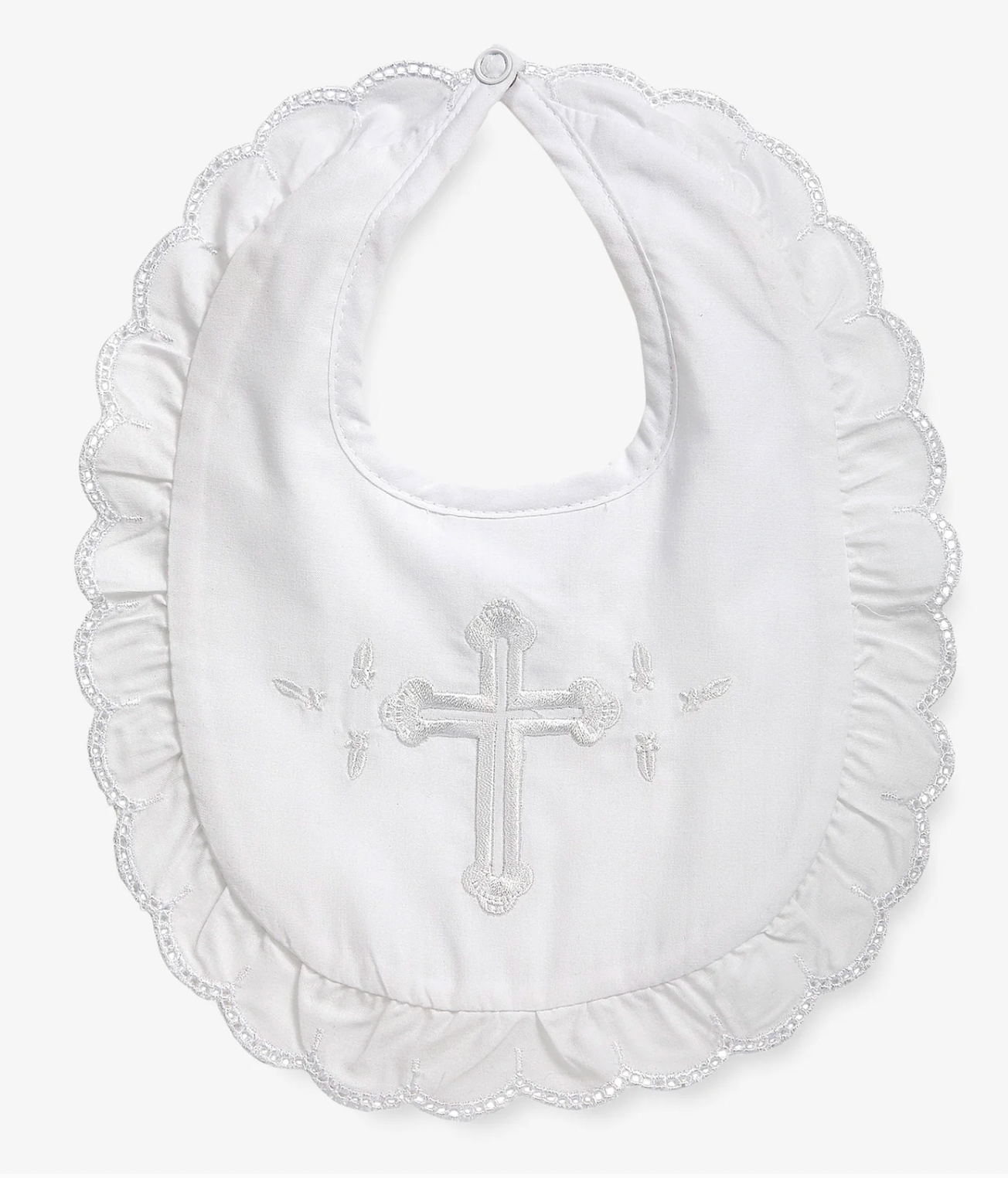 Baby Girl Christening Bib