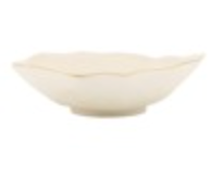 12" Aluminum Bowl with Gold Rim