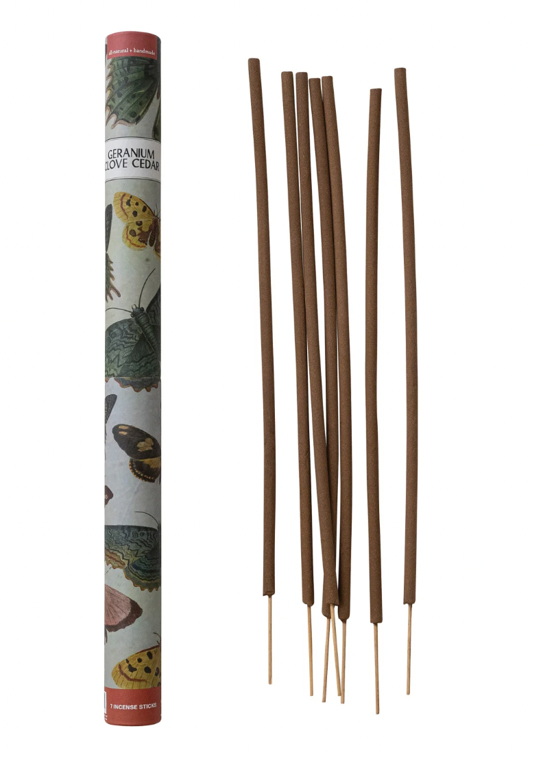 Set of 7 All Natural Handmade Scented Outdoor Incense Sticks