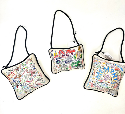 Collegiate Mini Pillow Ornaments