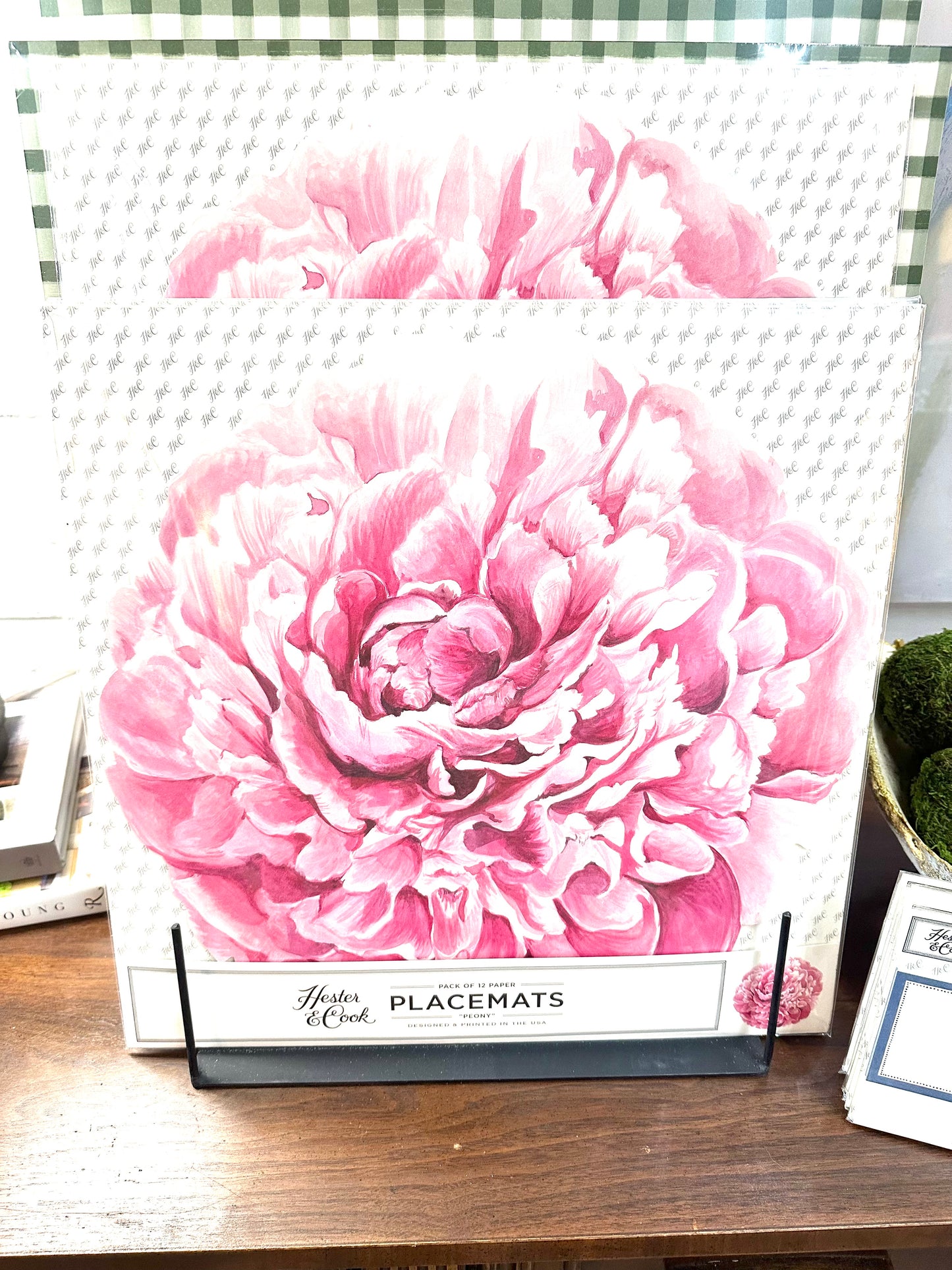 Die Cut Peony Placemat