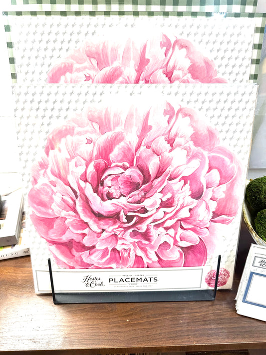 Die Cut Peony Placemat