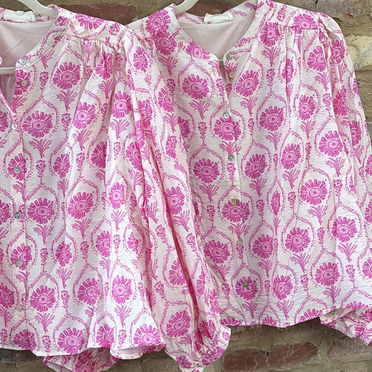Poeta Pink Blouse