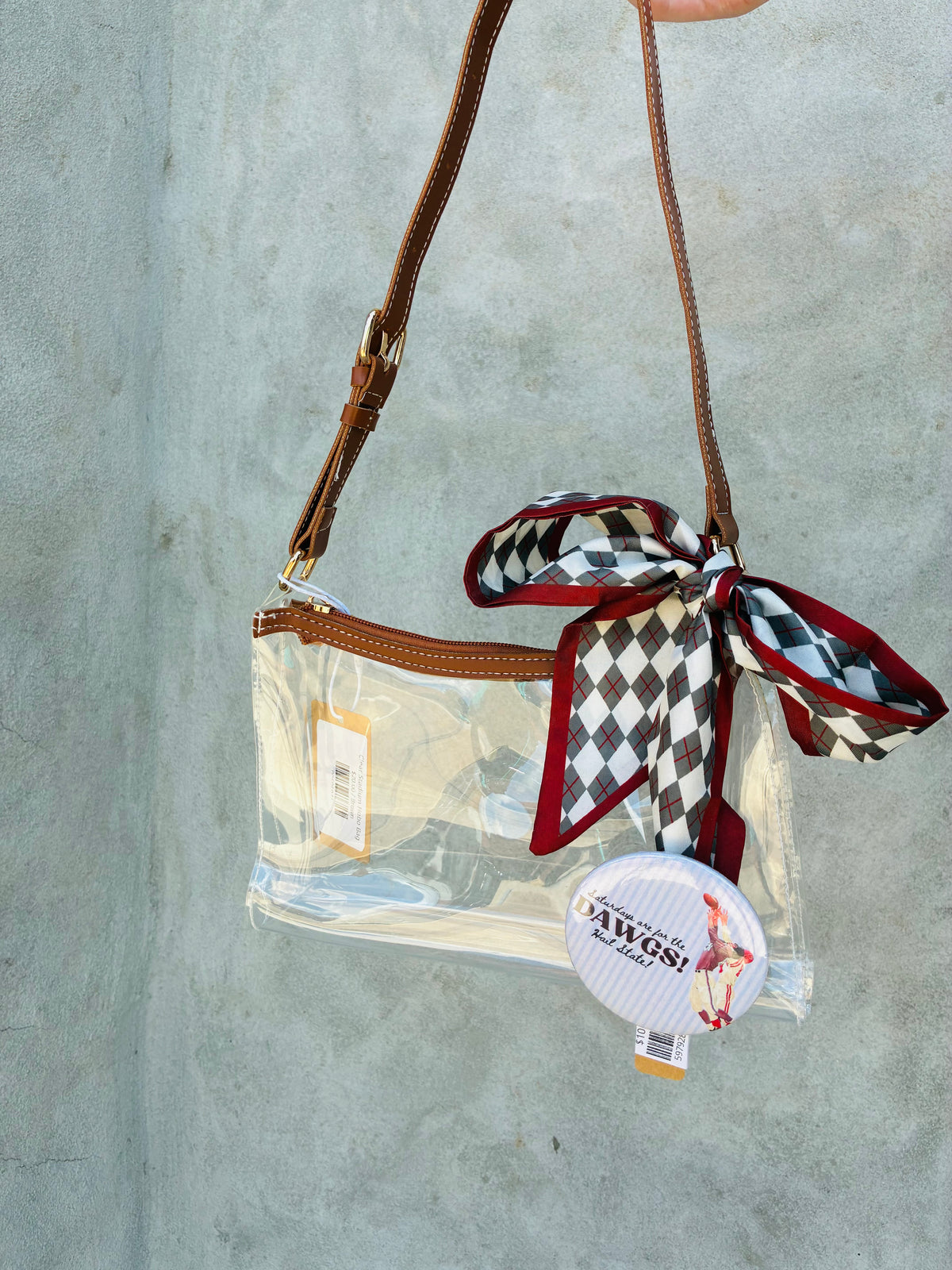 Clear Stadium Hobo Bag