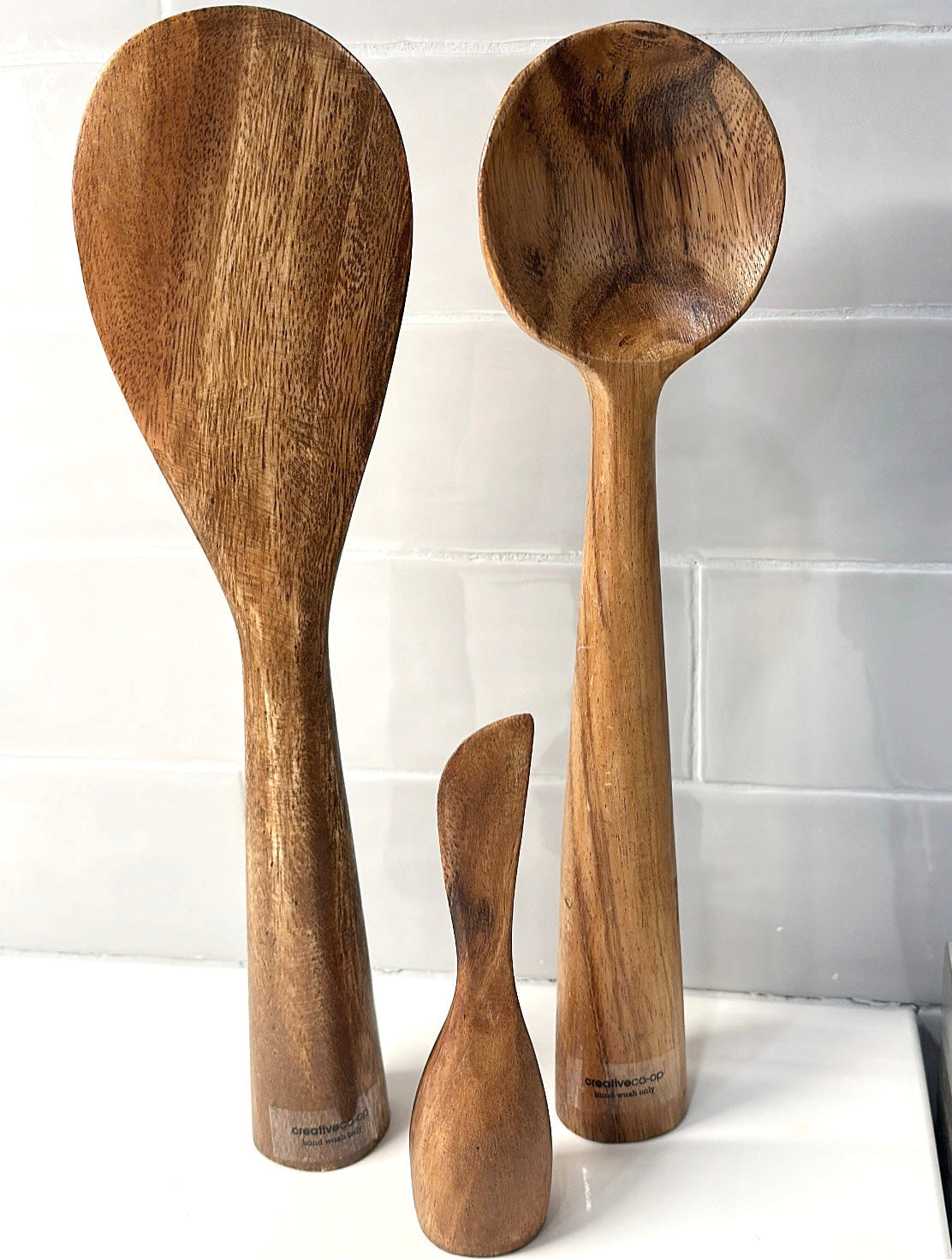 Acacia Wood Standing Spoon