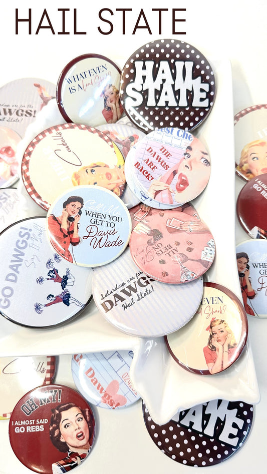 3" Game Day Buttons