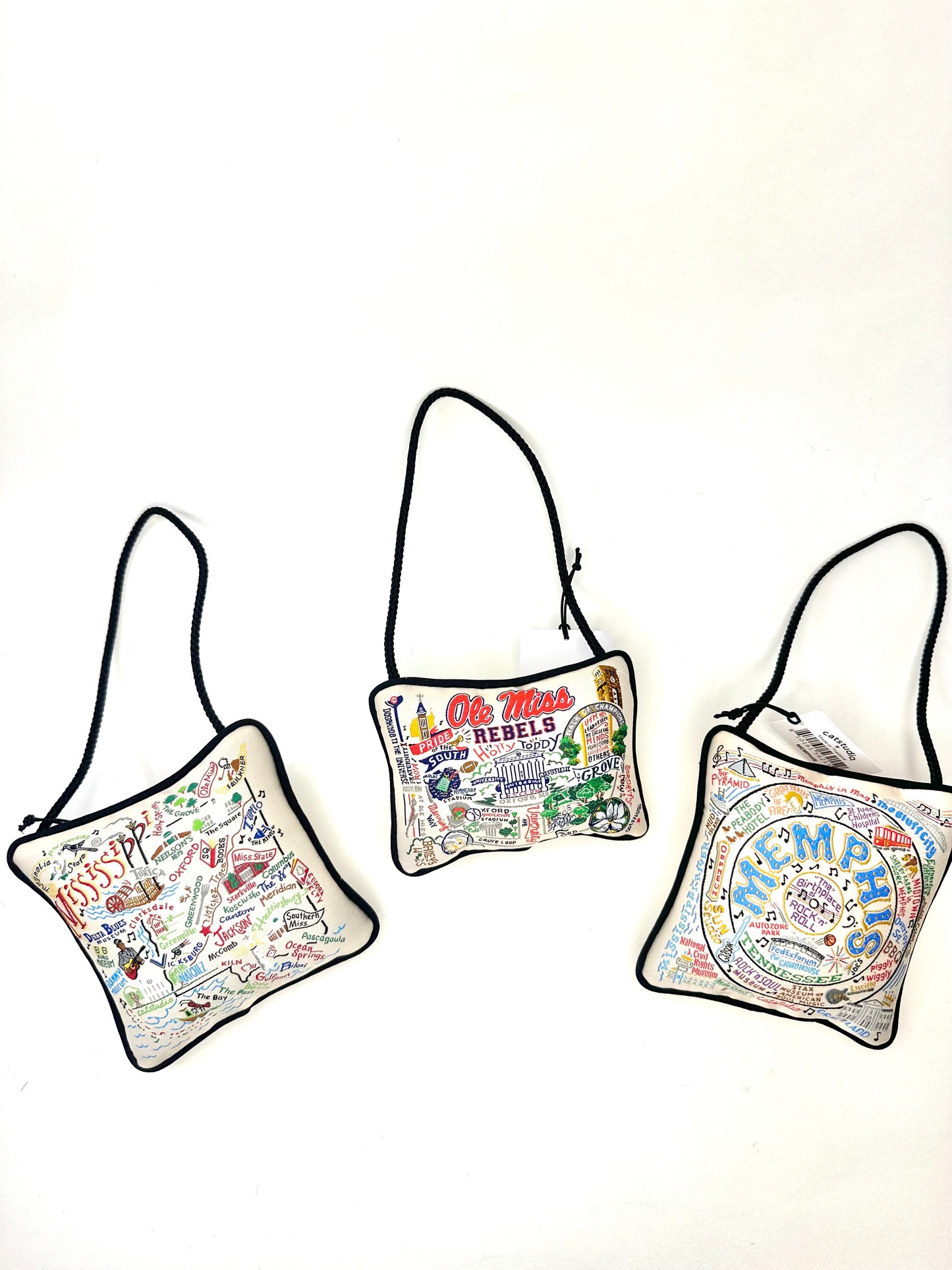 Collegiate Mini Pillow Ornaments