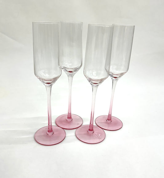 Flora Champagne Flutes (Set of 4)